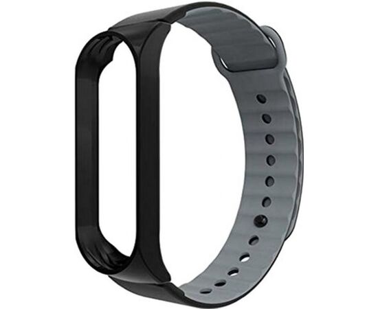 Ремешок для фитнес браслета Armorstandart Sport Silicone Band для Xiaomi Mi Band 3 Black/Grey (ARM54514)
