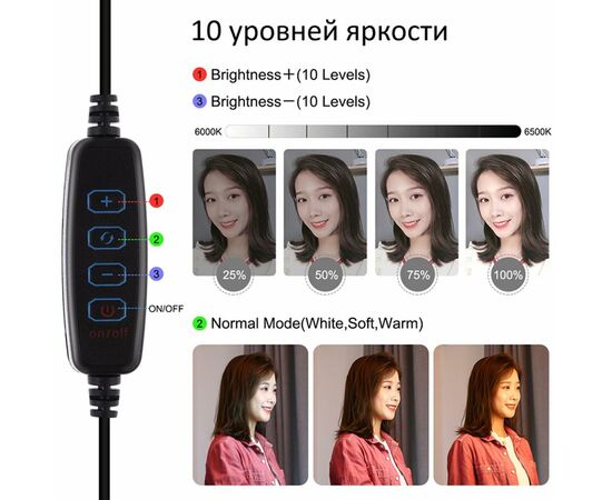 Набор блогера Puluz Ring USB LED lamp PU407 11.8" (PU407), изображение 2 Набор блогера Puluz Ring USB LED lamp PU407 11.8" (PU407), изображение 2