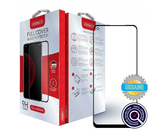 Стекло защитное Intaleo Full Glue для Realme 7 Pro black (1283126507212)