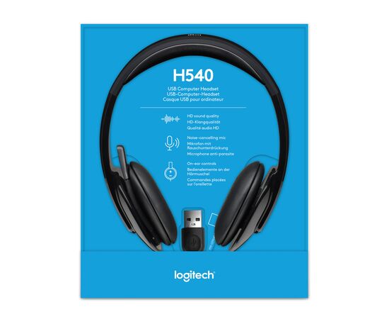 Наушники Logitech H540 USB Headset (981-000480), изображение 6 Наушники Logitech H540 USB Headset (981-000480), изображение 6