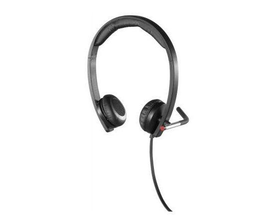 Наушники Logitech H650e Dual USB Wired Headset (981-000519), изображение 2 Наушники Logitech H650e Dual USB Wired Headset (981-000519), изображение 2