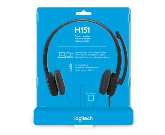 Наушники Logitech H151 Black (981-000589), изображение 8 Наушники Logitech H151 Black (981-000589), изображение 8