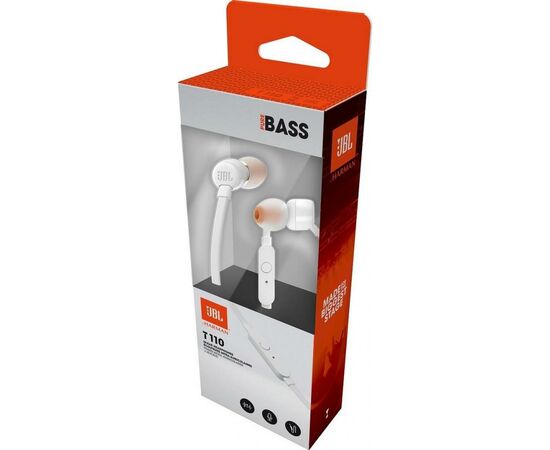 Навушники JBL T110 White (T110WHT), зображення 6 Навушники JBL T110 White (T110WHT), зображення 6