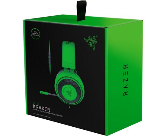 Наушники Razer Kraken Green (RZ04-02830200-R3M1), изображение 3 Наушники Razer Kraken Green (RZ04-02830200-R3M1), изображение 3