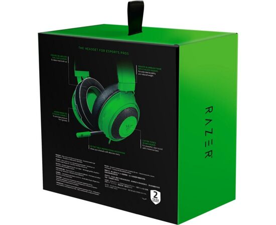 Наушники Razer Kraken Green (RZ04-02830200-R3M1), изображение 4 Наушники Razer Kraken Green (RZ04-02830200-R3M1), изображение 4