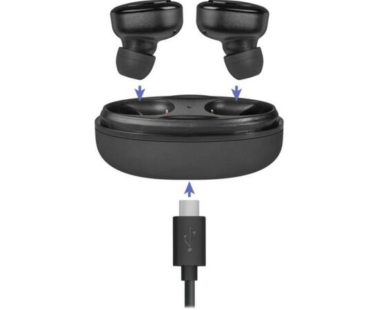 Наушники Defender Twins 635 TWS Bluetooth Black (63635), изображение 2 Наушники Defender Twins 635 TWS Bluetooth Black (63635), изображение 2