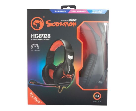 Наушники Marvo HG8928 Black-Red (HG8928), изображение 4 Наушники Marvo HG8928 Black-Red (HG8928), изображение 4