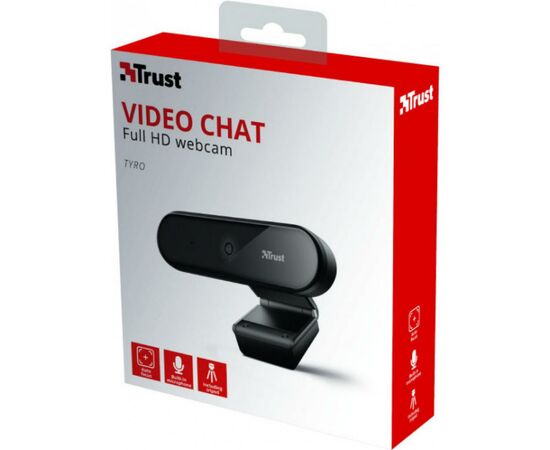 Веб-камера Trust Tyro Full HD Black (23637), изображение 8 Веб-камера Trust Tyro Full HD Black (23637), изображение 8