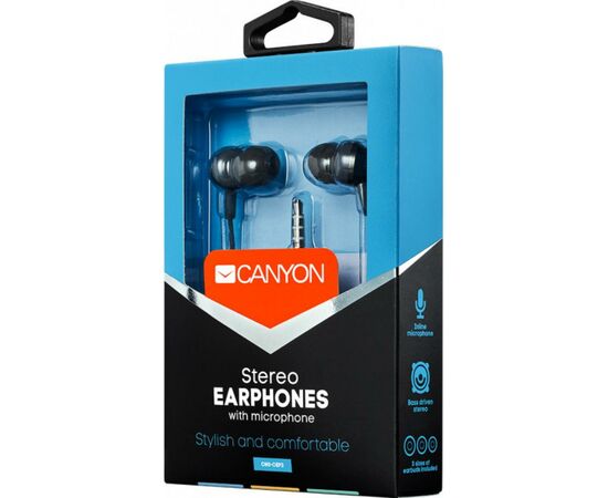 Наушники Canyon Black (CNS-CEP3DG), изображение 3 Наушники Canyon Black (CNS-CEP3DG), изображение 3
