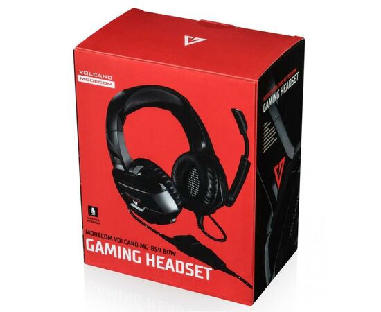 Наушники Modecom MC-859 Bow Volcano Gaming Series Black-Red (S-MC-859-BOW), изображение 8 Наушники Modecom MC-859 Bow Volcano Gaming Series Black-Red (S-MC-859-BOW), изображение 8