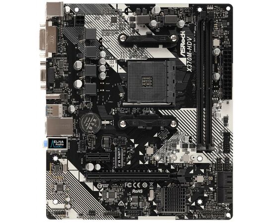 Материнская плата ASRock X370M-HDV R4.0, изображение 2 Материнская плата ASRock X370M-HDV R4.0, изображение 2