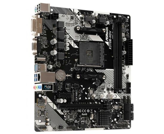 Материнская плата ASRock X370M-HDV R4.0, изображение 4 Материнская плата ASRock X370M-HDV R4.0, изображение 4