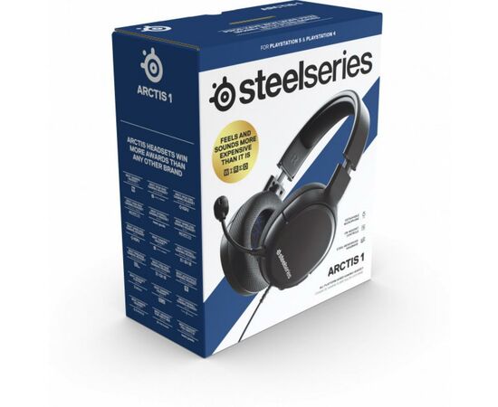 Наушники SteelSeries Arctis 1 for PS5 Black (SS61425), изображение 7 Наушники SteelSeries Arctis 1 for PS5 Black (SS61425), изображение 7