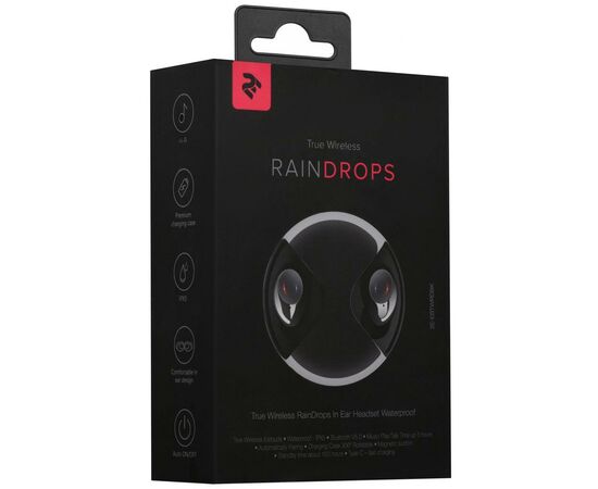 Наушники 2E RainDrops Light True Wireless Waterproof Mic Black (2E-EBTWRDLBK), изображение 5 Наушники 2E RainDrops Light True Wireless Waterproof Mic Black (2E-EBTWRDLBK), изображение 5