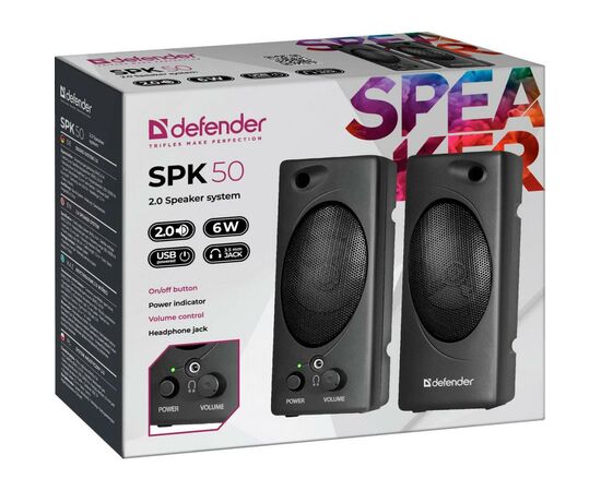 Акустическая система Defender SPK-50 Black (65150), изображение 5 Акустическая система Defender SPK-50 Black (65150), изображение 5