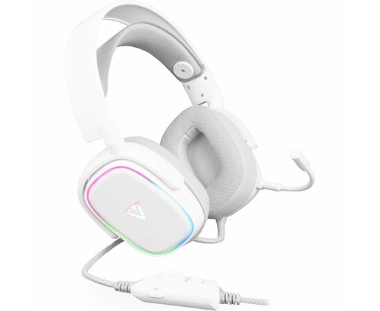 Наушники Modecom Volcano RGB Prometheus 7.1 USB White (S-MC-899-PROMETHEUS-200), изображение 4 Наушники Modecom Volcano RGB Prometheus 7.1 USB White (S-MC-899-PROMETHEUS-200), изображение 4