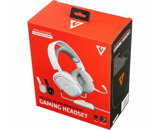 Наушники Modecom Volcano RGB Prometheus 7.1 USB White (S-MC-899-PROMETHEUS-200), изображение 7 Наушники Modecom Volcano RGB Prometheus 7.1 USB White (S-MC-899-PROMETHEUS-200), изображение 7