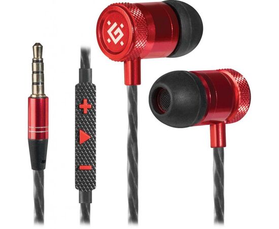Наушники Defender Pollaxe Black-Red (64453)