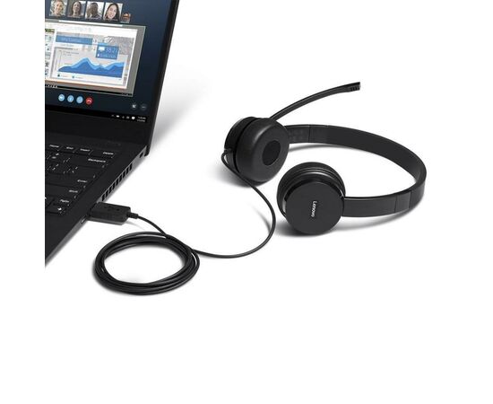 Наушники Lenovo 100 Stereo USB Headset (4XD0X88524), изображение 3 Наушники Lenovo 100 Stereo USB Headset (4XD0X88524), изображение 3