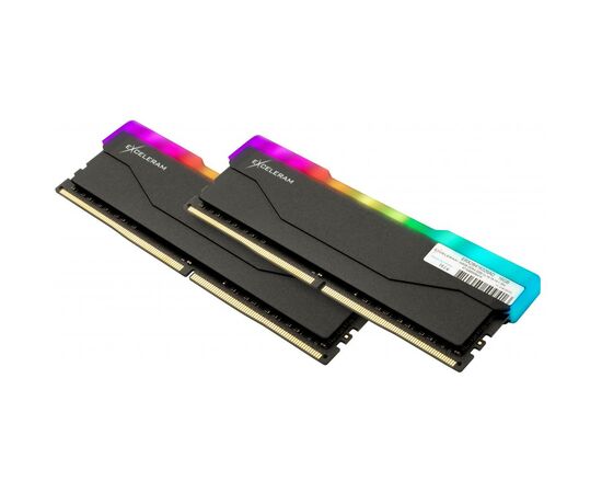 Модуль пам'яті для комп'ютера DDR4 16GB (2x8GB) 3200 MHz RGB X2 Series Black eXceleram (ERX2B416326AD), зображення 2 Модуль пам'яті для комп'ютера DDR4 16GB (2x8GB) 3200 MHz RGB X2 Series Black eXceleram (ERX2B416326AD), зображення 2