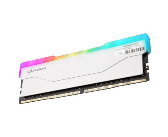 Модуль пам'яті для комп'ютера DDR4 8GB 3000 MHz RGB X2 Series White eXceleram (ERX2W408306A), зображення 2 Модуль пам'яті для комп'ютера DDR4 8GB 3000 MHz RGB X2 Series White eXceleram (ERX2W408306A), зображення 2