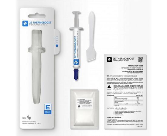 Термопаста 2E THERMOBOOST EXPERT (2E-TB6-4), изображение 3 Термопаста 2E THERMOBOOST EXPERT (2E-TB6-4), изображение 3