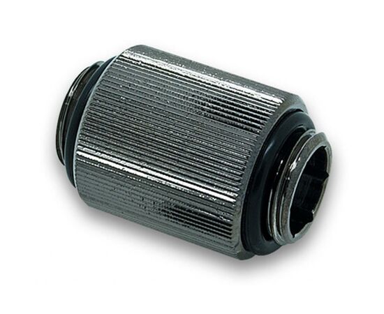 Фитинг для СВО Ekwb EK-AF Extender 20mm M-M G1/4 - Black Nickel (3831109846346)