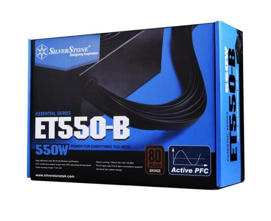 Блок питания Silver Stone 550W STRIDER (SST-ET550-B), изображение 7 Блок питания Silver Stone 550W STRIDER (SST-ET550-B), изображение 7