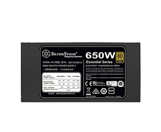Блок питания Silver Stone 650W STRIDER (SST-ET650-G), изображение 5 Блок питания Silver Stone 650W STRIDER (SST-ET650-G), изображение 5