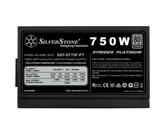 Блок питания Silver Stone 750W STRIDER (SST-ST75F-PT), изображение 7 Блок питания Silver Stone 750W STRIDER (SST-ST75F-PT), изображение 7