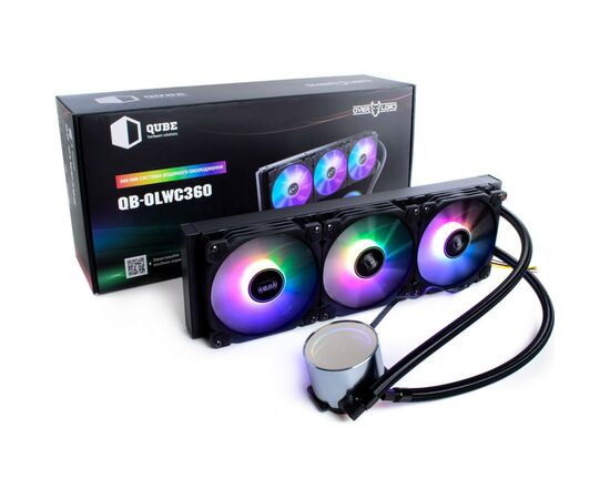 Система водяного охолодження Qube QB-OLWC360ARGB, зображення 2 Система водяного охолодження Qube QB-OLWC360ARGB, зображення 2