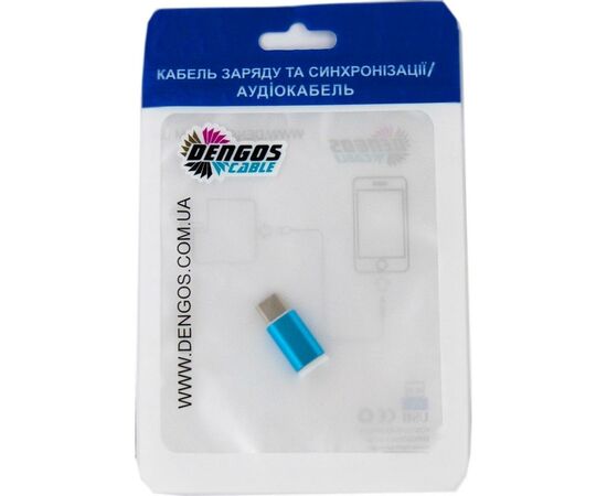 Переходник micro-USB -Type C Dengos (ADP-007), изображение 4 Переходник micro-USB -Type C Dengos (ADP-007), изображение 4