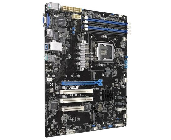 Серверная материнская плата ASUS P11C-X s1151 C242, 4xDDR4, M.2 USB 3.1 ATX (P11C-X), изображение 3 Серверная материнская плата ASUS P11C-X s1151 C242, 4xDDR4, M.2 USB 3.1 ATX (P11C-X), изображение 3