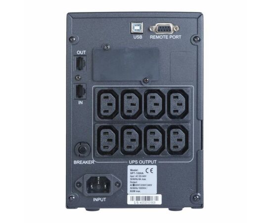 Источник бесперебойного питания Powercom SPT-1000-II LCD (SPT.1000.II.LCD), изображение 3 Источник бесперебойного питания Powercom SPT-1000-II LCD (SPT.1000.II.LCD), изображение 3