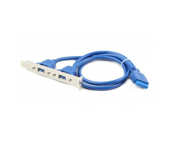 Кабель для передачи данных USB 3.0 розетка на кронштейні 10P 45 см Cablexpert (CC-USB3-RECEPTACLE), изображение 2 Кабель для передачи данных USB 3.0 розетка на кронштейні 10P 45 см Cablexpert (CC-USB3-RECEPTACLE), изображение 2