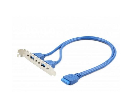 Кабель для передачі даних USB 3.0 розетка на кронштейні 10P 45 см Cablexpert (CC-USB3-RECEPTACLE)