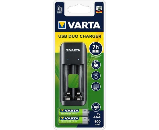 Зарядное устройство для аккумуляторов Varta Value USB Duo Charger +2*AAA 800mAh (57651201421)