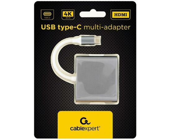 Переходник USB Type-C to HDMI Cablexpert (A-CM-HDMIF-02-SG), изображение 2 Переходник USB Type-C to HDMI Cablexpert (A-CM-HDMIF-02-SG), изображение 2