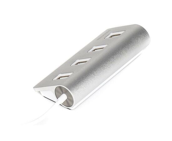 Концентратор Maxxter USB 2.0 Type-A 4 ports silver (HU2A-4P-01), изображение 2 Концентратор Maxxter USB 2.0 Type-A 4 ports silver (HU2A-4P-01), изображение 2