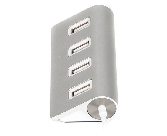 Концентратор Maxxter USB 2.0 Type-A 4 ports silver (HU2A-4P-01), изображение 3 Концентратор Maxxter USB 2.0 Type-A 4 ports silver (HU2A-4P-01), изображение 3