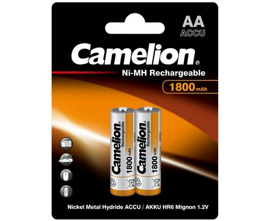 Акумулятор Camelion AA 1800mAh Ni-MH * 2 R6-2BL (NH-AA1800BP2)