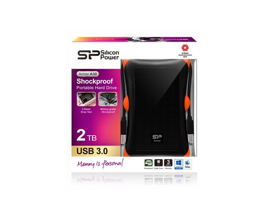 Внешний жесткий диск 2.5" 2TB Silicon Power (SP020TBPHDA30S3K), изображение 3 Внешний жесткий диск 2.5" 2TB Silicon Power (SP020TBPHDA30S3K), изображение 3