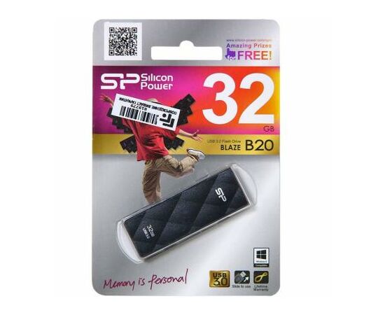 USB флеш накопитель Silicon Power 32GB BLAZE B20 USB 3.0 (SP032GBUF3B20V1K), изображение 6 USB флеш накопитель Silicon Power 32GB BLAZE B20 USB 3.0 (SP032GBUF3B20V1K), изображение 6