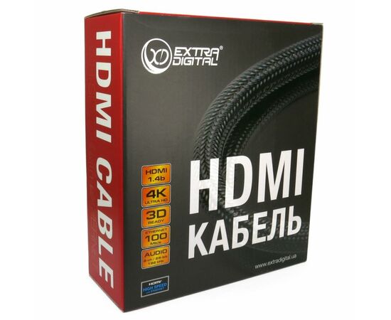 Кабель мультимедійний HDMI to HDMI 15.0m Extradigital (KBH1614), зображення 2 Кабель мультимедійний HDMI to HDMI 15.0m Extradigital (KBH1614), зображення 2