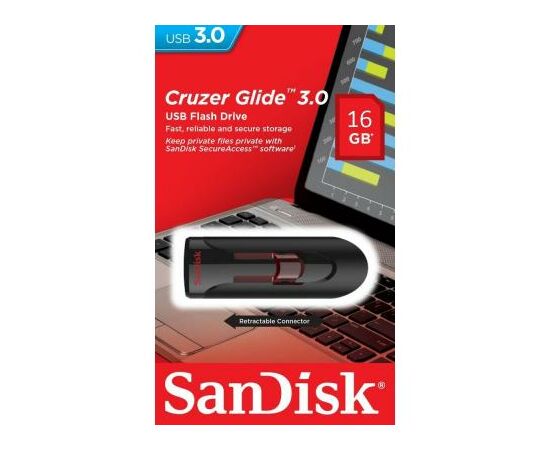 USB флеш накопитель SanDisk 16GB Glide USB 3.0 (SDCZ600-016G-G35), изображение 6 USB флеш накопитель SanDisk 16GB Glide USB 3.0 (SDCZ600-016G-G35), изображение 6
