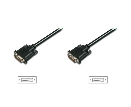 Кабель мультимедійний DVI-D to DVI-D 2.0m Digitus (AK-320108-020-S)