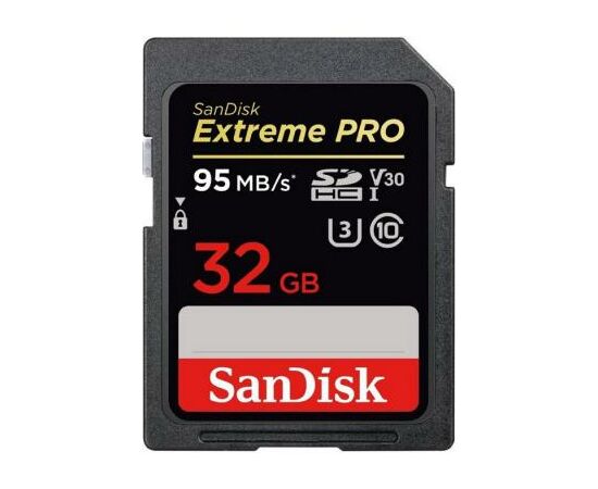 Карта памяти SanDisk 32GB SDHC Class10 UHS-I V30 4K Extreme Pro (SDSDXXG-032G-GN4IN)