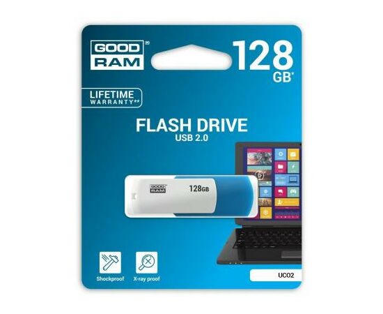 USB флеш накопитель Goodram 128GB UCO2 Colour Mix USB 2.0 (UCO2-1280MXR11), изображение 3 USB флеш накопитель Goodram 128GB UCO2 Colour Mix USB 2.0 (UCO2-1280MXR11), изображение 3