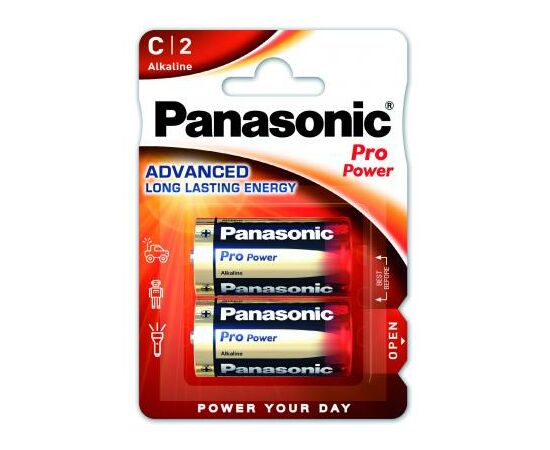 Батарейка Panasonic C LR14 Pro Power * 2 (LR14XEG/2BP)