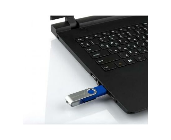 USB флеш накопитель eXceleram 32GB P1 Series Silver/Blue USB 2.0 (EXP1U2SIBL32), изображение 7 USB флеш накопитель eXceleram 32GB P1 Series Silver/Blue USB 2.0 (EXP1U2SIBL32), изображение 7